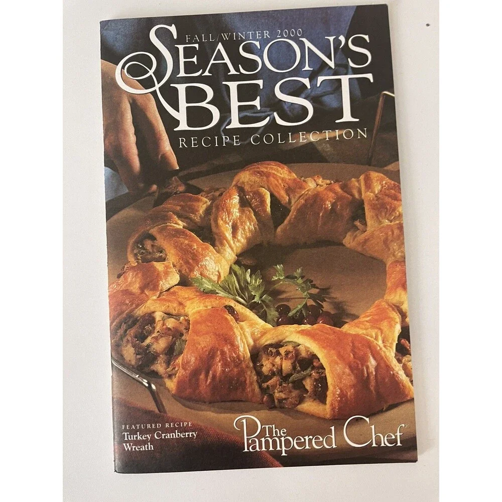 Vintage Lot of 10 Pampered Chef 1994-2001 Light & Simple Recipes Season's Best